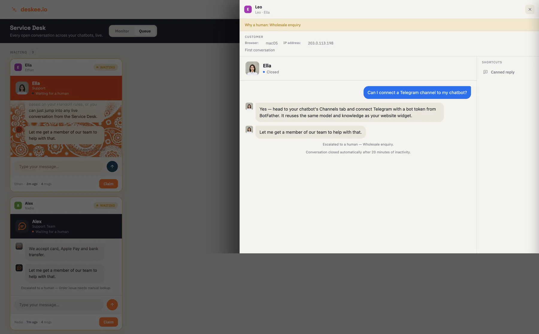 Jump in when it matters